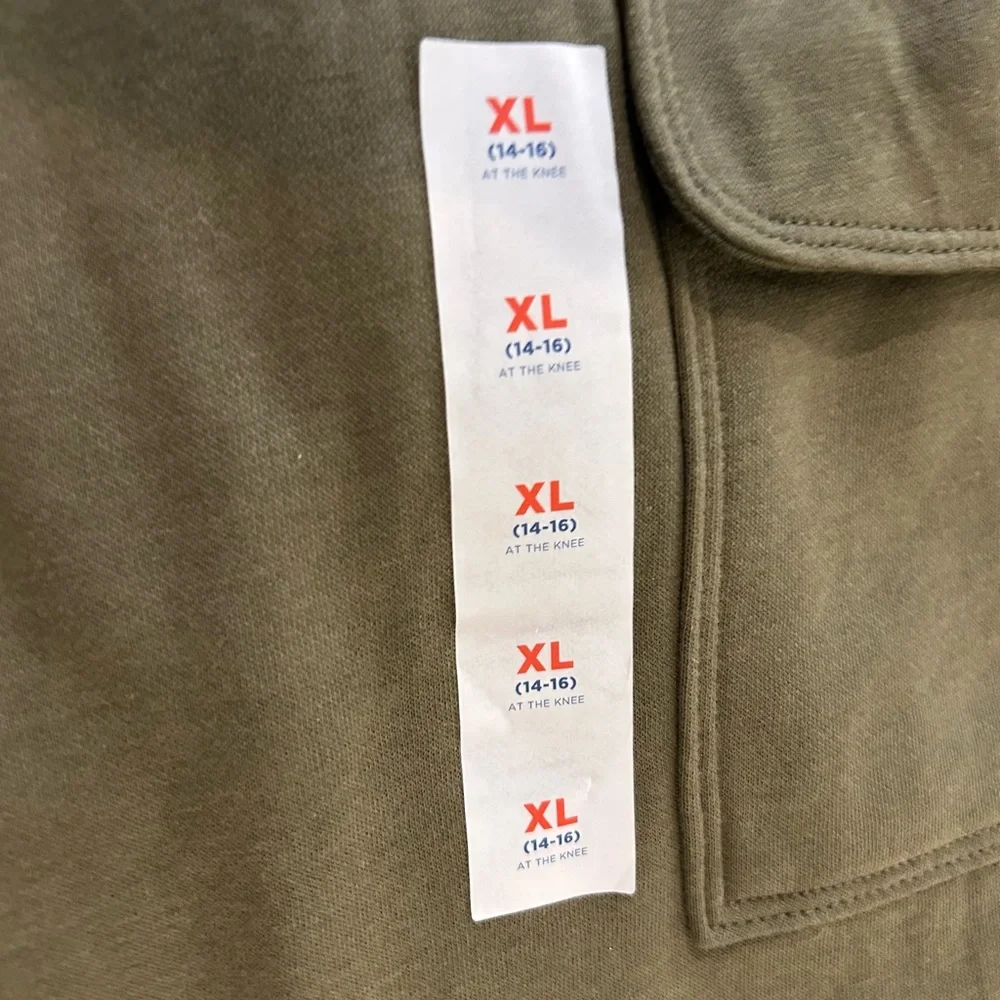 Old Navy Boys XL 14–16 Cargo Jogger Sweatpants Olive Green NWT